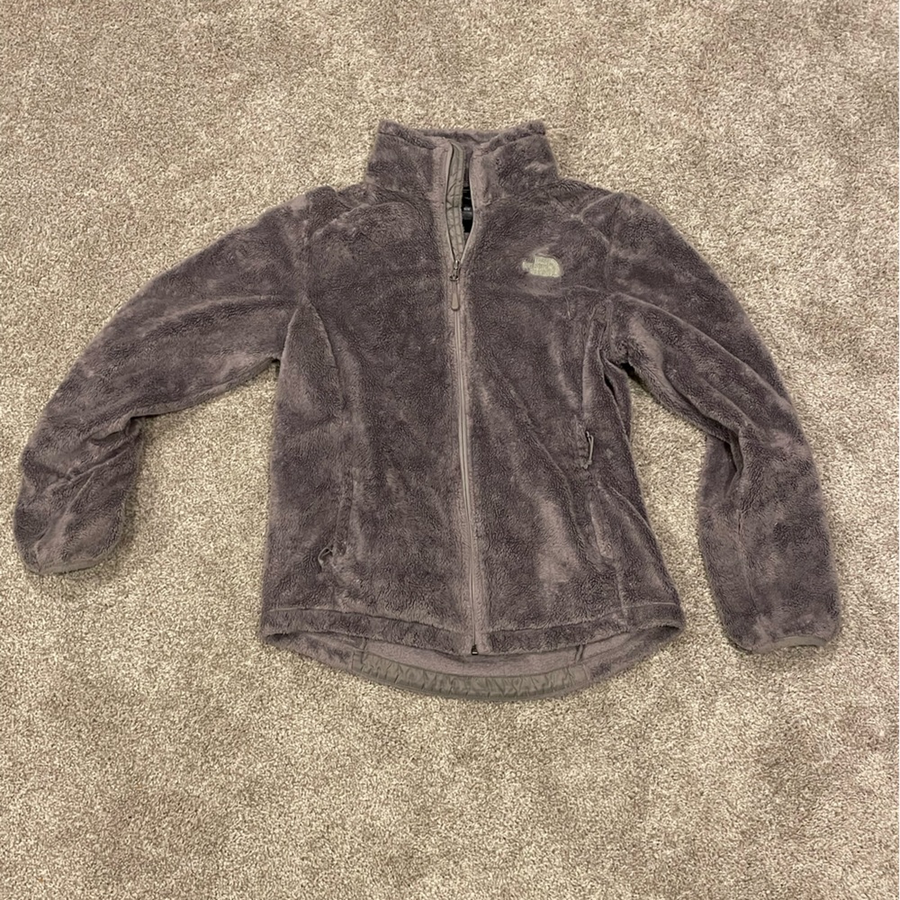 Grey North Face Fleece Jacket - size medium